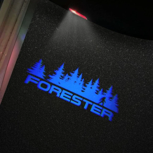 Alt view image 8 of 12 - 2 Pcs Non-Fading LED Car Door Logo Lights Courtesy Projector Laser Welcome Light Ghost Shadow Forester Accessories Puddle Lamp Compatible With Forester (Blue)