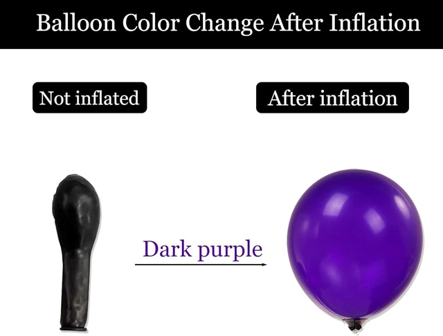 Alt view image 12 of 14 - Purple Black Balloon Arch Garland Kit with Bow Star Mylar balloons and Gothic Birthday Backdrop Black white striped balloons for Gothic Girl TV Drama Decorations Spooky Halloween Party kpop Supplies