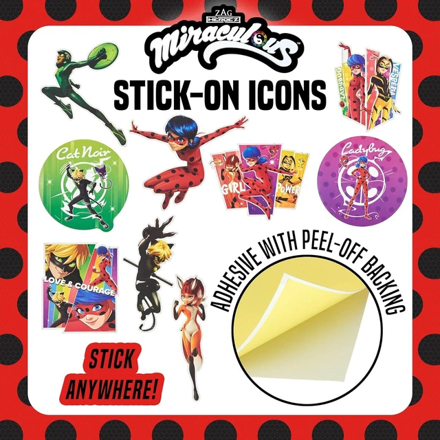 Alt view image 12 of 14 - 50pc Miraculous Ladybug All-in-One Birthday Party Supplies Set | Zag Heroez Celebration Kit with Backdrop, Props & Tableware