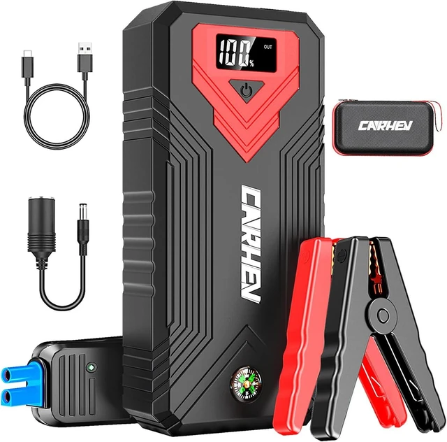 Alt view image 8 of 14 - 3000A Jump Starter, 24000mAh Car Battery Jump Starter (up to 8.0L Gas and 8.0L Diesel Engine) Battery Jumper Starter Portable, 12V Car Jumper Starter Portable with LED Light and USB QC 3.0