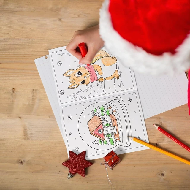 Alt view image 14 of 14 - 90shine 72PCS Winter Coloring Books for Kids, Christmas Party Favors in Bulk Goodie Bag Stocking Stuffers Gifts Ages 2-4 3-5 4-8