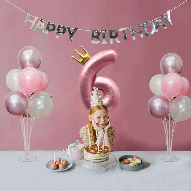 Alt view image 13 of 14 - 10 Set Balloon Stand Kit - Balloon Sticks With Base for Table Balloon Centerpiece Decorations for Birthday Graduation Gender Reveal Baby Shower Party Decorations