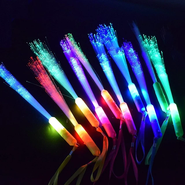 Alt view image 8 of 14 - Glow Sticks Bulk, 30 Pcs LED Light Up Wands Glow Sticks with 3 Modes Colorful, Glow in The Dark Party Supplies for Wedding, Raves, Concert, Party