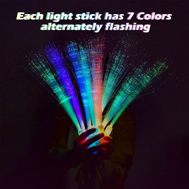 Alt view image 9 of 14 - Glow Sticks Bulk, 30 Pcs LED Light Up Wands Glow Sticks with 3 Modes Colorful, Glow in The Dark Party Supplies for Wedding, Raves, Concert, Party