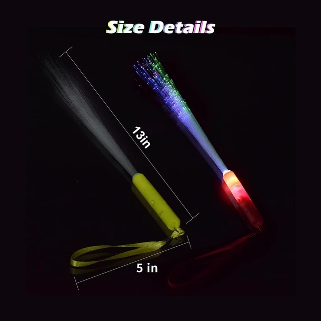 Alt view image 11 of 14 - Glow Sticks Bulk, 30 Pcs LED Light Up Wands Glow Sticks with 3 Modes Colorful, Glow in The Dark Party Supplies for Wedding, Raves, Concert, Party