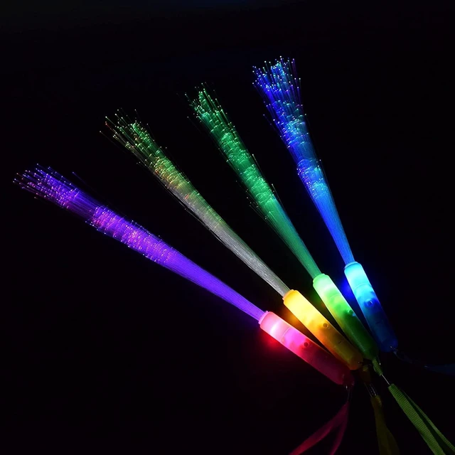 Alt view image 12 of 14 - Glow Sticks Bulk, 30 Pcs LED Light Up Wands Glow Sticks with 3 Modes Colorful, Glow in The Dark Party Supplies for Wedding, Raves, Concert, Party