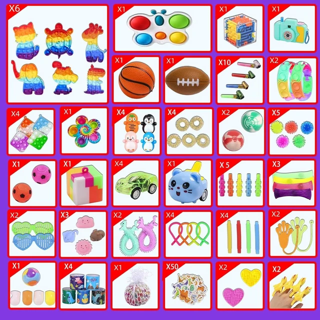 Alt view image 9 of 14 - 200 Pcs Party Favors for Kids, Fidget Toys Bulk, Birthday Gift Toys, Stocking Stuffers, Treasure Box Birthday Party, Goodie Bag Stuffers, Carnival Prizes, Pinata Filler for Classroom