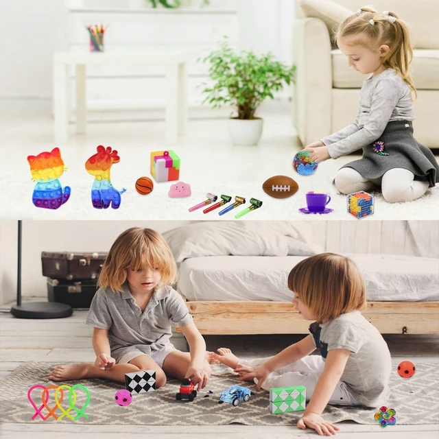 Alt view image 14 of 14 - 200 Pcs Party Favors for Kids, Fidget Toys Bulk, Birthday Gift Toys, Stocking Stuffers, Treasure Box Birthday Party, Goodie Bag Stuffers, Carnival Prizes, Pinata Filler for Classroom