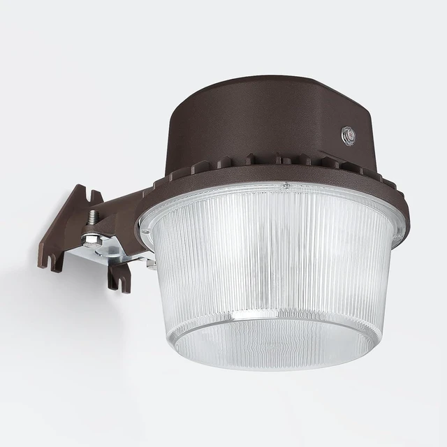 Alt view image 8 of 14 - TORCHSTAR LED Barn Light Dusk to Dawn Area Lights Aluminum 5000K Bronze | Outdoor Security Flood Lighting with Photocell, ETL & FCC Listed, IP65 Waterproof, 110-277V, Garage, Yard