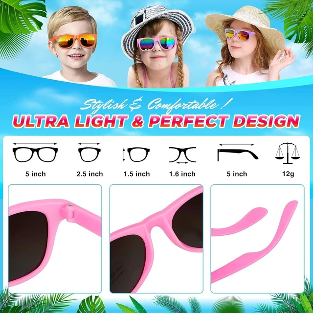 Alt view image 14 of 14 - GINMIC Party Favors Kids sunglasses, 24Pack Kids, Boys and Girls Sunglasses Bulk Age 3-8 with UV400 Protection,Party Favors For Kids, Birthday Classroom Goodie Bags Party Supplies
