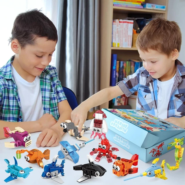 Alt view image 14 of 14 - 84 Pcs Building Blocks Party Favors with Animal Building Blocks for Kids Birthday Party Supplies