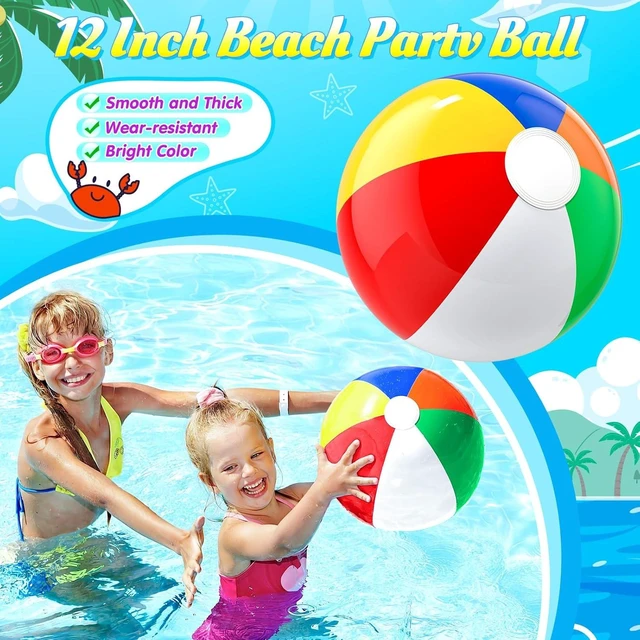 Alt view image 10 of 14 - GIFTINBOX Pool Party Favors Beach Party Favors - Pool Toys For Kids Ages 3 4 5 6 7 8 Beach Balls Bulk, Kids Sunglasses, Bubble Wands, Summer Toys for Party Supplies Birthday