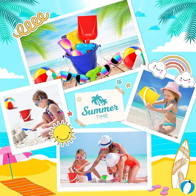 Alt view image 13 of 14 - GIFTINBOX Pool Party Favors Beach Party Favors - Pool Toys For Kids Ages 3 4 5 6 7 8 Beach Balls Bulk, Kids Sunglasses, Bubble Wands, Summer Toys for Party Supplies Birthday
