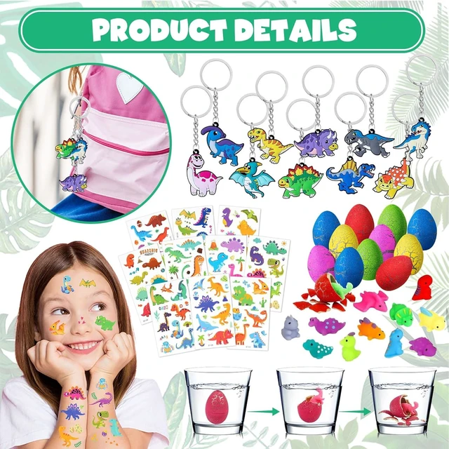 Alt view image 10 of 14 - DMIGHT Dinosaur Party Favors, Dinosaur Birthday Party Supplies, Dinosaur Goodie Bags for Kids Birthday, Dino Gifts Bags Fillers Stuffers, Dinosaur Themed Party Toys