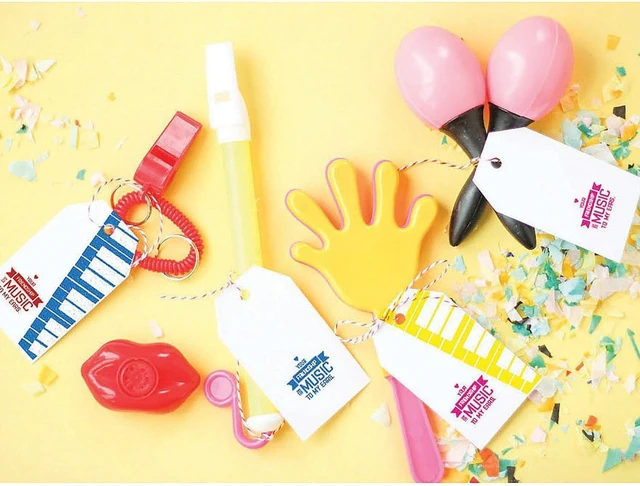 Alt view image 5 of 6 - Fun Express Maracas Noise Makers Party Blowers Hand Clappers 48 Piece Bulk Set - Kids Noisemaker Toys for Birthday Parties, New Years Eve Celebrations, Fiesta Party Favors & Sporting Events