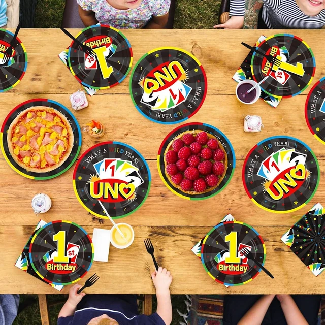 Alt view image 14 of 14 - 96Pcs Card Game 1st Birthday Party Decorations Game Night Plates and Napkins Disposable Colorful Play Card Tableware Set for Boys Cards Games Themed 1st Birthday Party Supplie Serves 24
