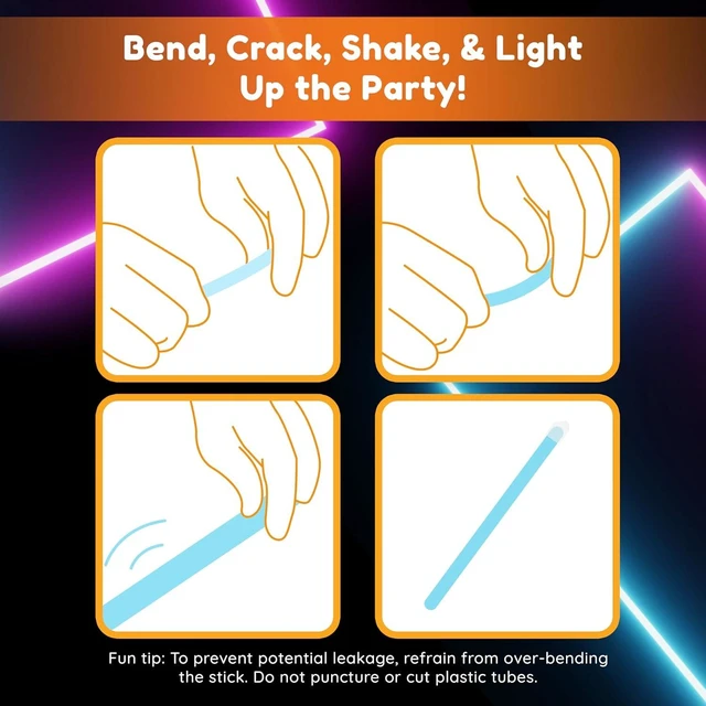 Alt view image 14 of 14 - Glow Fever Glow Sticks Bulk Party Pack - 10" Large Glow Sticks - Neon Accessories Light Sticks Glow in The Dark Party Supplies for Concert, Wedding, & Birthday by Party Dragon - Green, 50 ct