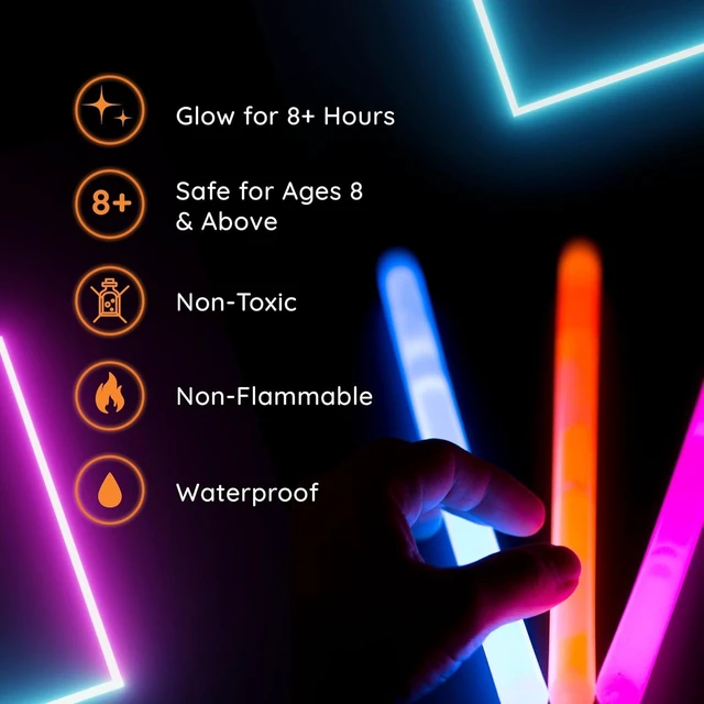 Alt view image 11 of 14 - Glow Fever Glow Sticks Bulk Party Pack - 10" Large Glow Sticks - Neon Accessories Light Sticks Glow in The Dark Party Supplies for Concert, Wedding, & Birthday by Party Dragon - Green, 50 ct