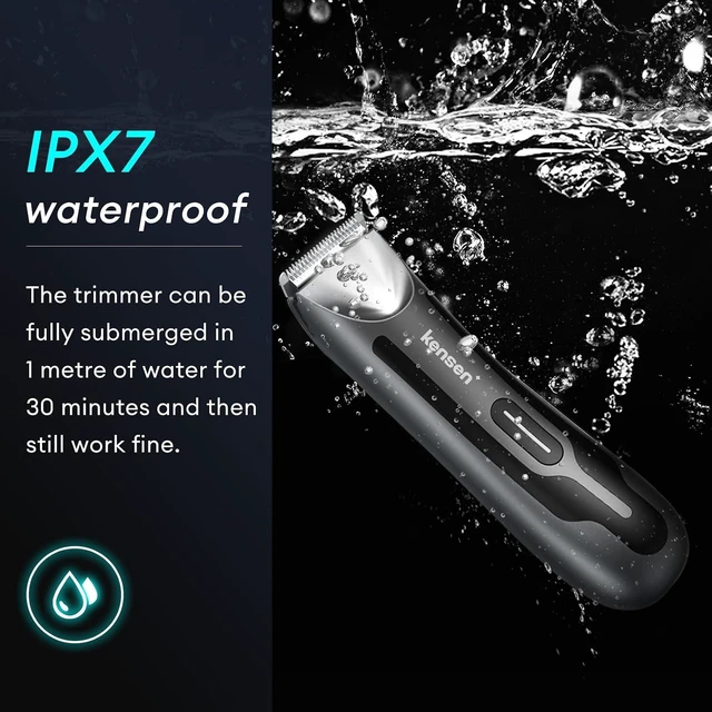 Alt view image 11 of 14 - kensen Body Hair Trimmer for Men - Groin & Pubic Hair Trimmer with LED Light, Manscape Body Shavers for Men with Ceramic Blades Ball Shaver IPX7 Waterproof Wet/Dry Rechargeable Body Trimmer Mens Gift