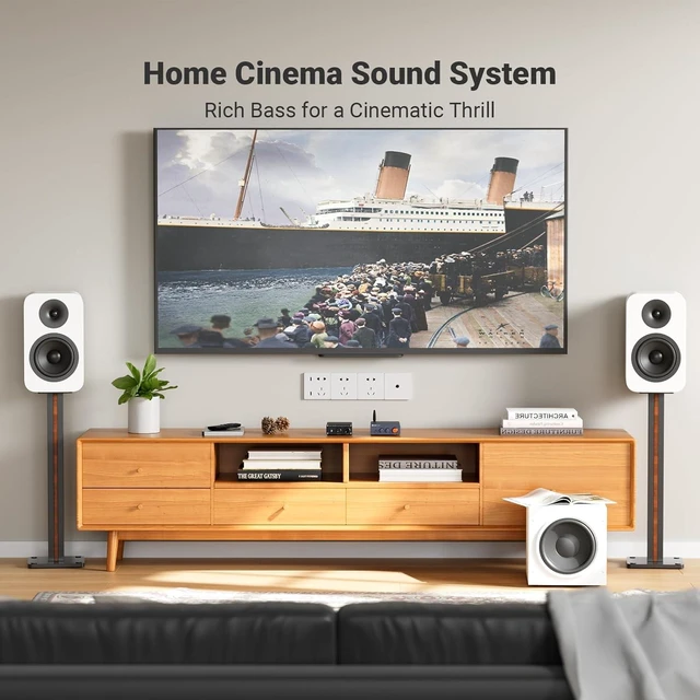 Alt view image 10 of 14 - Fosi Audio M04 Subwoofer Amplifier for Home Theater Mono Channel Digital Class D Integrated Power Amp for Passive Speakers Subwoofer