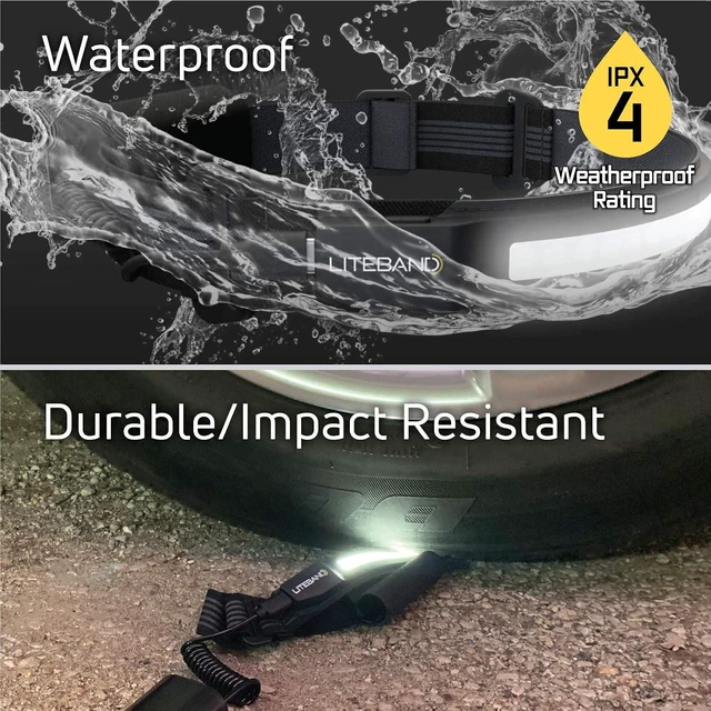 Alt view image 11 of 14 - OPTIMAL VENTURES LITEBAND ACTIV Rechargeable LED Headlamp, 520 Lumens, 210° Wide Beam, Lightweight No-Bounce Fit, IPX4 Weather Resistant, Black