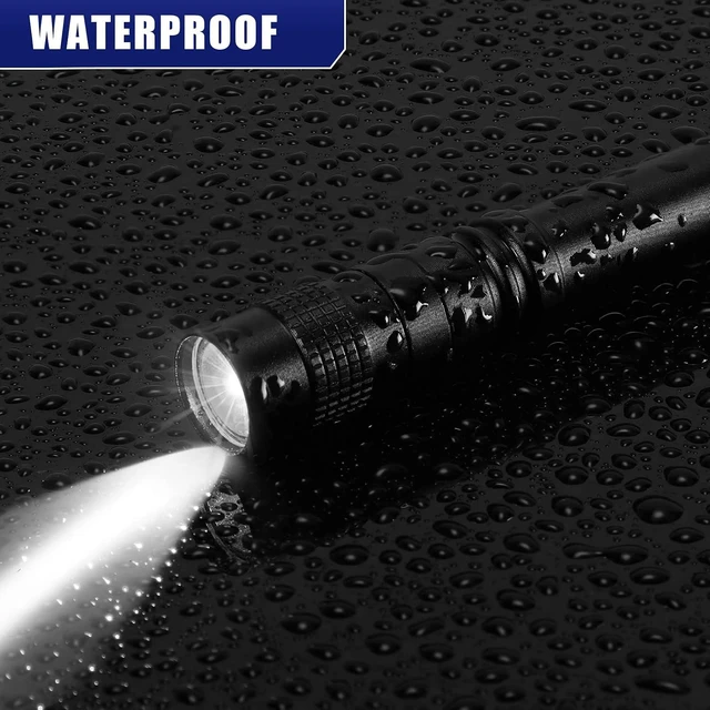 Alt view image 14 of 14 - Zhehao 30 Pcs Mini Led Flashlight Bright Aluminum Penlight Flashlights with Clip Small Water Resistant Pocket Flash Light for Night Reading Emergency Hurricane(White Light, 3.5 inch, 5.2 inch)