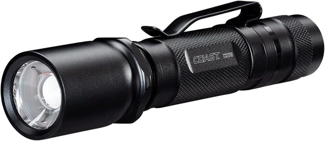 Alt view image 8 of 14 - Coast TX17R 1250 Lumen Rechargeable Long Range Tactical LED Flashlight with Spot and Flood Beams, Durable Aluminum Build