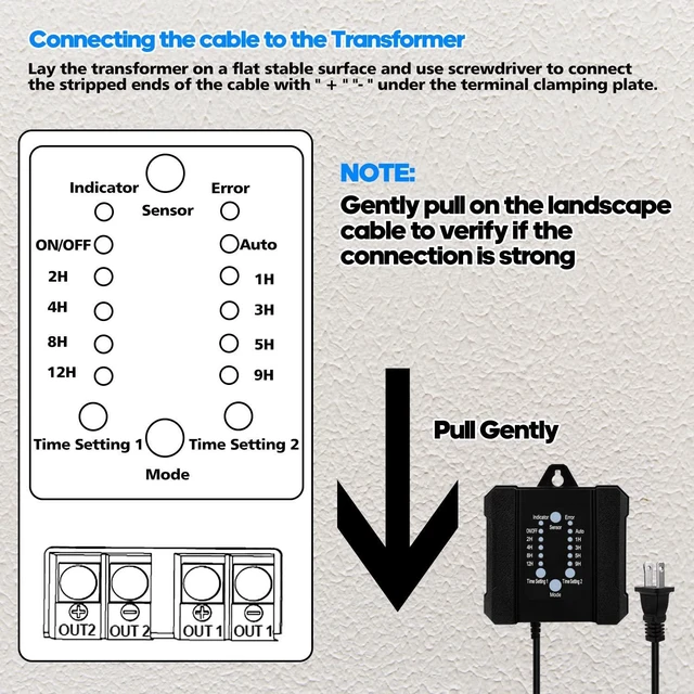 Alt view image 13 of 14 - SMY Lighting 100W Outdoor Low Voltage Transformer with Timer and Photocell Sensor,120V AC to 12V DC Weatherproof for LED Landscape Lighting,Deck Lights,Spotlight, Pathway Light,ETL Listed