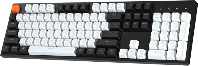 Alt view image 8 of 14 - Keychron C2 Full Size 104 Keys USB Type-C Wired Mechanical Gaming Keyboard for Mac Layout, Gateron G Pro Red Switch/RGB Backlight/Double-Shot ABS keycaps Computer Keyboard for Windows Laptop PC