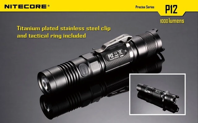 Alt view image 12 of 14 - NITECORE P12 2015 Version 1000 Lumens Precise Tactical Flashlight CREE XM-L2 U2 LED Waterproof Flashlight