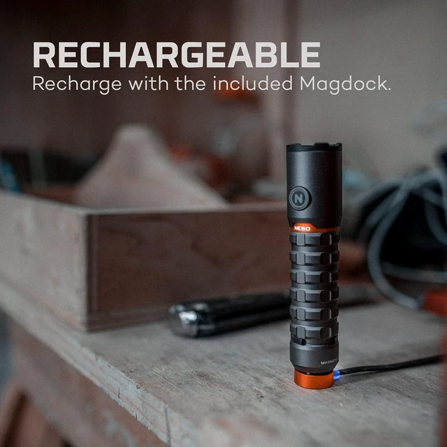 Alt view image 13 of 14 - NEBO Torchy 2K Rechargeable Pocket Flashlight | 2000 Lumen Rechargeable Pocket Flashlight, 5 LED Light Modes, Water & Impact Resistant for Camping, Hunting, Hiking