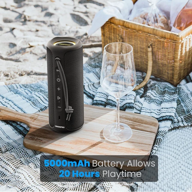 Alt view image 10 of 14 - MIATONE Bluetooth Speakers 36W TWS Portable Speaker with Stereo Sound Bass, Bluetooth 5.3 Wireless USB Type C Outdoor, 5000mAh 24H Playtime IPX7 for Present, Boy Friend Gifts for him (Black)