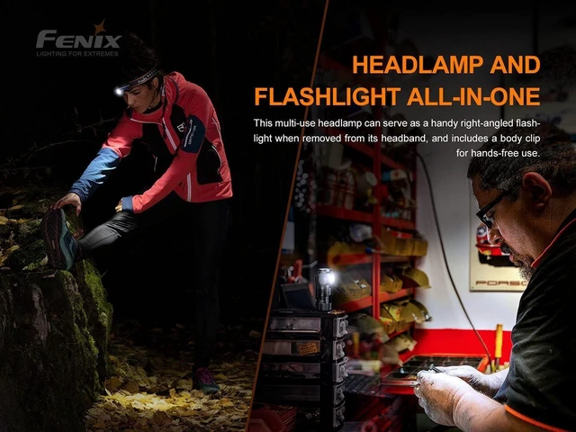 Alt view image 13 of 14 - Fenix HM50R v2.0 Headlamp, 700 Lumen USB-C Rechargeable Lightweight with White/Red Light, with Lumentac Organizer