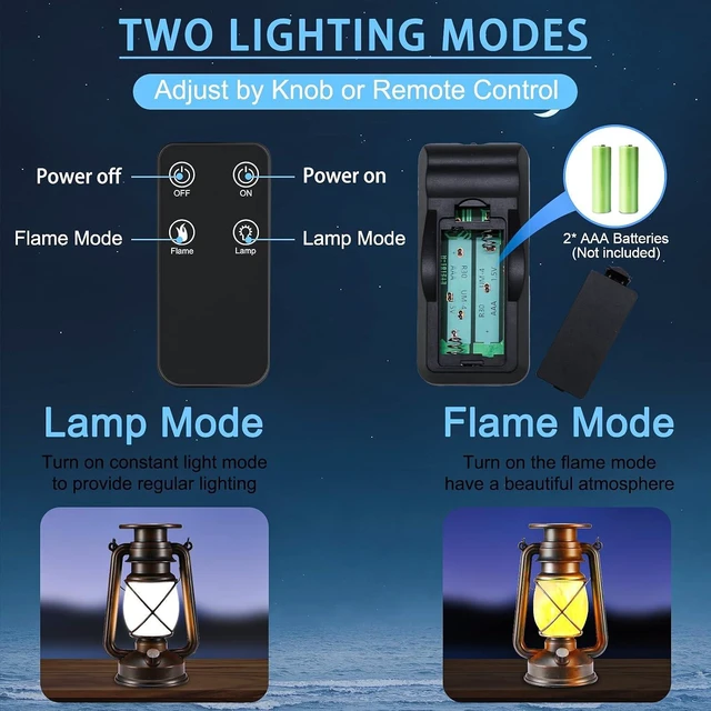 Alt view image 9 of 14 - Solar Lantern Outdoor, Hanging Solar Lights Flickering Flame LED Vintage Lantern, Waterproof Camping Lamps, Auto On/Off Landscape Decor for Table Patio Garden Yard Pathway Porch, 2 Pack