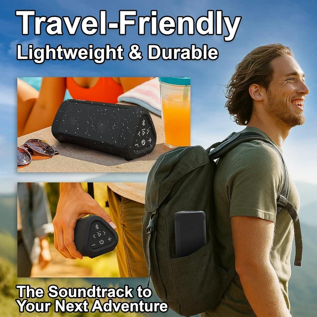 Alt view image 13 of 14 - OontZ Angle 3 Ultra - Portable Bluetooth Speaker, 14 Watts, Bigger Bass, Hi-Quality Sound, 100 Ft Wireless Range, Play Two Speakers Together, IPX7 Waterproof, Home, Outdoor, Great Gift (Black)