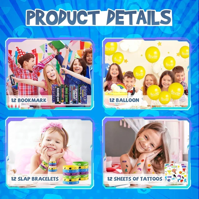 Alt view image 9 of 10 - Vanblue 84pcs Video Game Party Favors Gaming Birthday Decorations,Game Theme Gifts Boxes Party Birthday Supplies Gift Bags Sets Military Supply Loot Box,Goodie Bag Stuffers Rewards Gifts