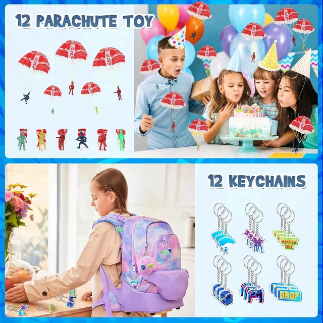 Alt view image 10 of 10 - Vanblue 84pcs Video Game Party Favors Gaming Birthday Decorations,Game Theme Gifts Boxes Party Birthday Supplies Gift Bags Sets Military Supply Loot Box,Goodie Bag Stuffers Rewards Gifts