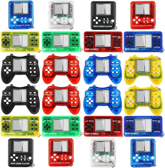 Alt view image 8 of 14 - 24pcs Video Game Party Favors, Mini Gaming Party Favors, Video Game Keychains, 8-bit Handheld, Birthday Party Supplies for Kids, Return Gifts for Birthday Party Decorations Supplies