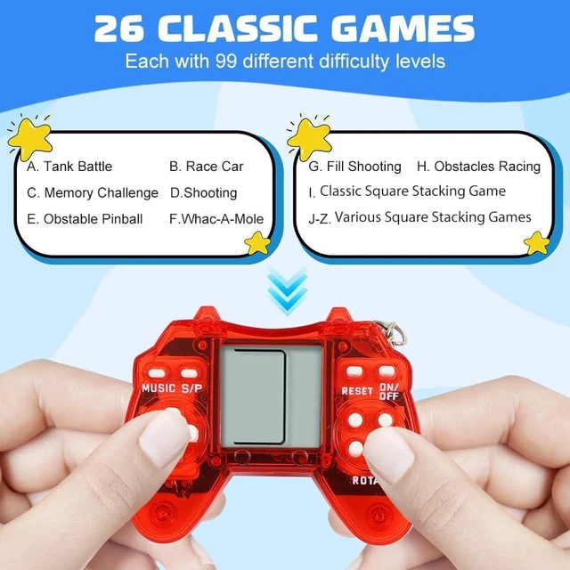 Alt view image 10 of 14 - 24pcs Video Game Party Favors, Mini Gaming Party Favors, Video Game Keychains, 8-bit Handheld, Birthday Party Supplies for Kids, Return Gifts for Birthday Party Decorations Supplies