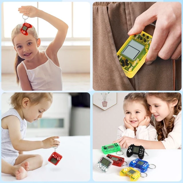 Alt view image 14 of 14 - 24pcs Video Game Party Favors, Mini Gaming Party Favors, Video Game Keychains, 8-bit Handheld, Birthday Party Supplies for Kids, Return Gifts for Birthday Party Decorations Supplies