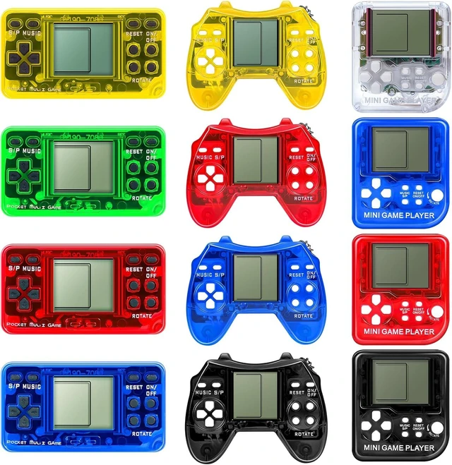 Alt view image 8 of 14 - SSRMX 12Pcs Video Game Party Favors for Kids, Arcade Video Game Keychain Video Game Party Supplies