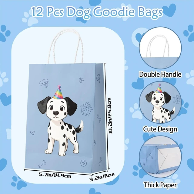 Alt view image 10 of 14 - 122 Pcs Dog Party Favors, Dog Themed Birthday Party Decorations, Cute Dog Goodie Bags Stuffers Make Your Own Stickers Keychain Wristbands Mini Notebooks for Kids Adopt a Puppy Party Favor