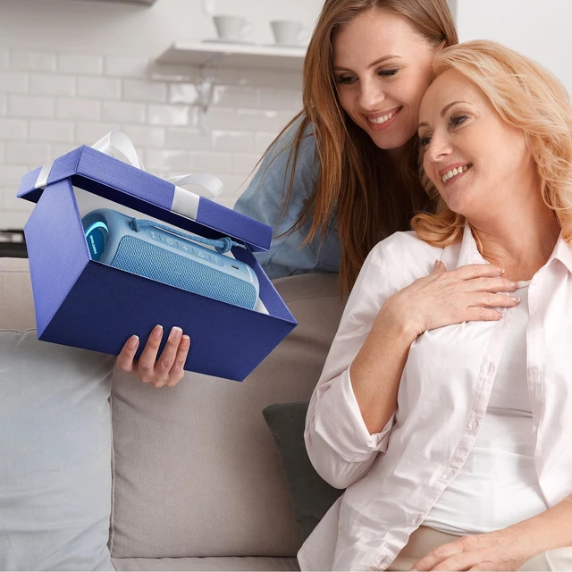 Alt view image 11 of 14 - MIATONE Bluetooth Speakers 36W TWS Portable Speaker with Stereo Sound Bass, Bluetooth 5.3 Wireless USB Type C Outdoor, 5000mAh 24H Playtime IPX7 for Present, Boy Friend Gifts for him (Blue)