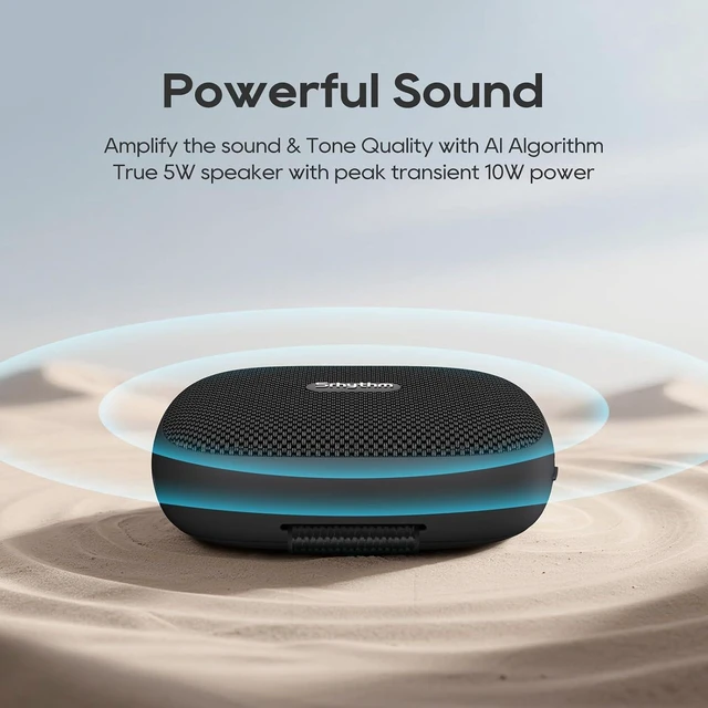 Alt view image 11 of 14 - Srhythm K1 Portable Wireless Speaker with App 6 Customizable EQ Modes, Bluetooth 6.0, IPX7 Waterproof, 20H Playtime,Small Speaker for Sports Enthusiasts