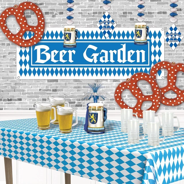 Alt view image 12 of 14 - Beistle 6-Piece Inflatable Bavarian Pretzels in Brown/White, German Food Theme Oktoberfest Party Decorations, Fun Fair Hanging Party Accessories, 15"