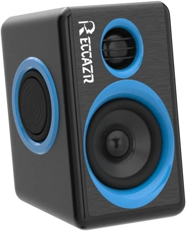 Alt view image 11 of 14 - RECCAZR SP2040 Surround Computer Speakers with Deep Bass USB Wired Powered Multimedia Speaker for PC/Laptops/Smart Phone Built-in 4 Loudspeaker Diaphragm(Blue)