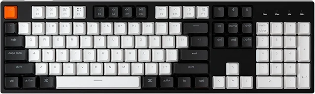 Alt view image 8 of 14 - Keychron C2 Full Size Wired Mechanical Keyboard for Mac, Hot-swappable, Gateron G Pro Red Switch, White Backlight, 104 Keys ABS keycaps Gaming Keyboard for Windows,Type-C Braid Cable