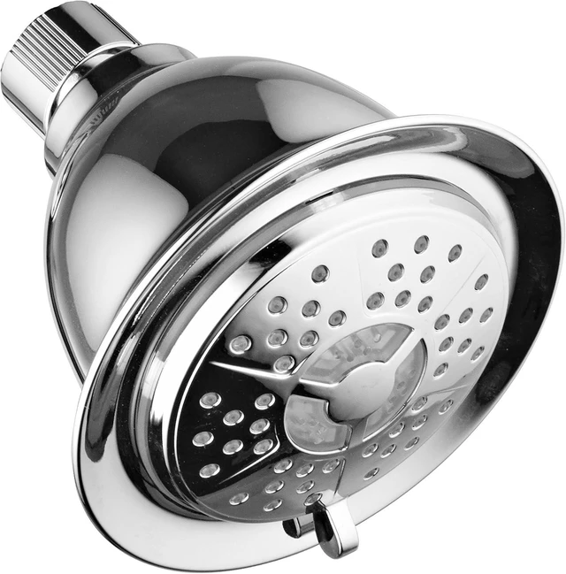 Alt view image 11 of 14 - Dream Spa All Chrome 3-way LED Shower Head Combo with Air Jet LED Turbo Pressure-Boost Nozzle Technology. Color of LED lights changes automatically according to water temperature