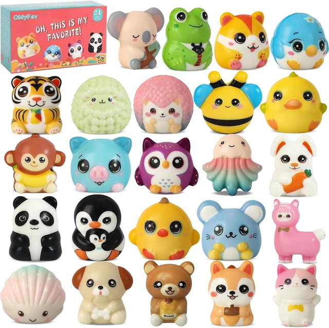 Alt view image 8 of 14 - 24PCS Squishy Party Favors for Kids - Cute Squishies Toys Bulk Animal Squishy Party Favors Birthday Goodie Bags Stuffers End of Year Student Gifts from Teacher 5th Grade Graduation Gifts