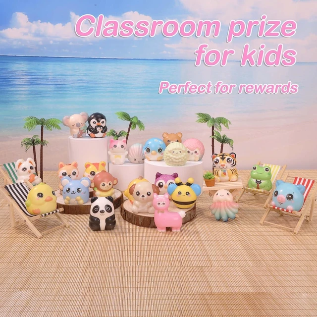 Alt view image 11 of 14 - 24PCS Squishy Party Favors for Kids - Cute Squishies Toys Bulk Animal Squishy Party Favors Birthday Goodie Bags Stuffers End of Year Student Gifts from Teacher 5th Grade Graduation Gifts